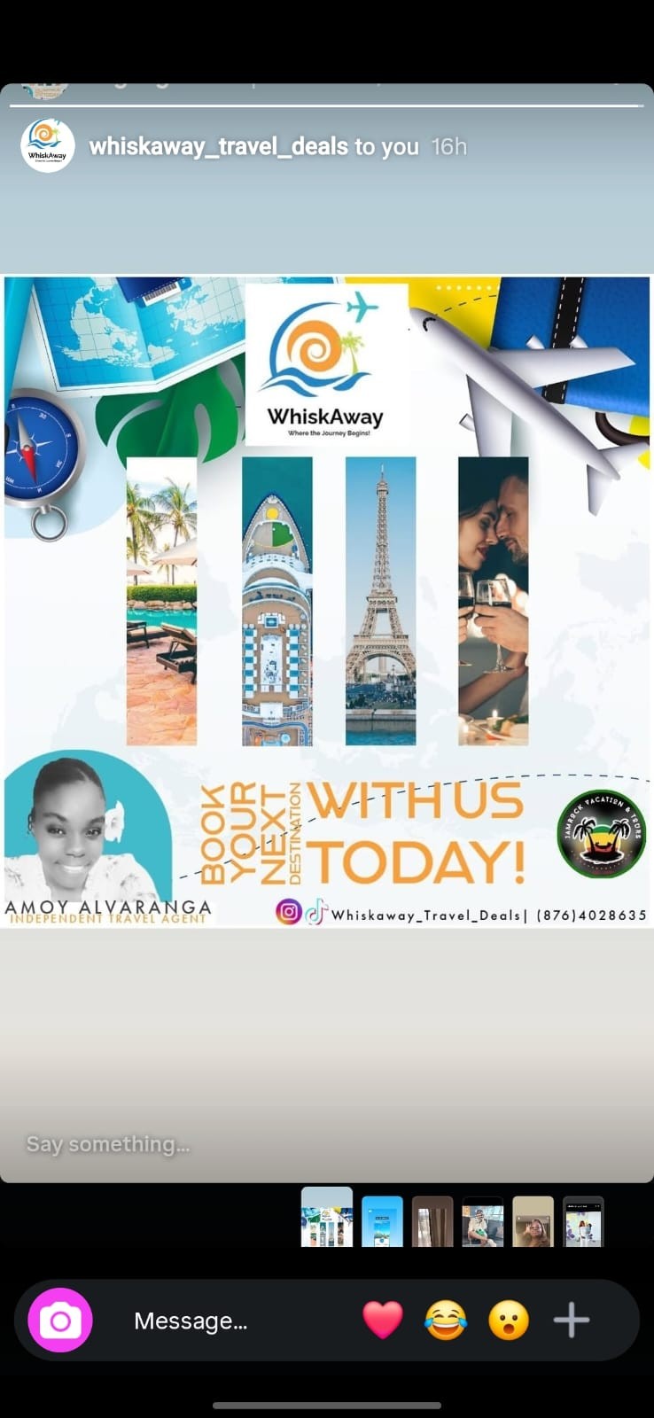 Book your next destination with WhiskAway